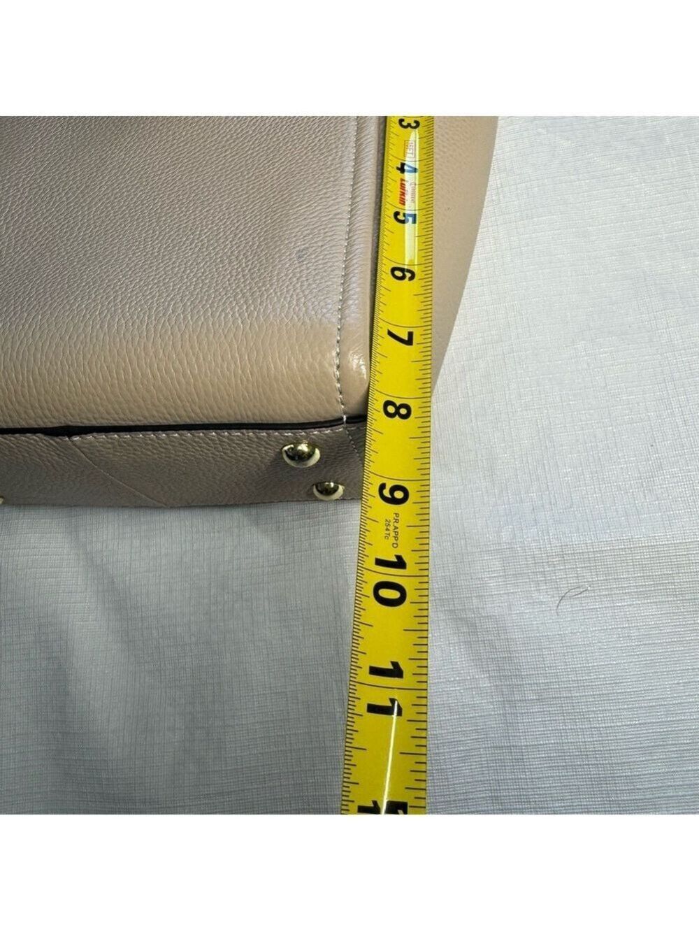 Danier Cream and Brown Crossbody Bag Top Handle and removable strap - Picture 12 of 12